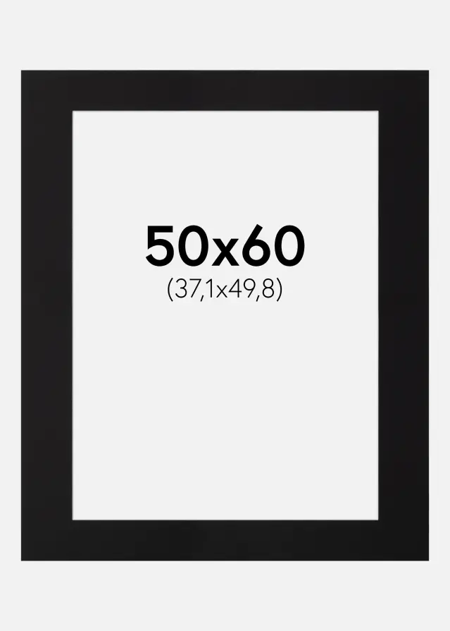 Paspartu Canson Negru Margine albă 50x60 cm (37,1x49,8)