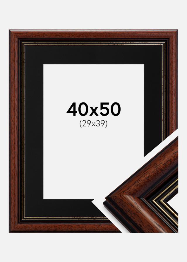 Ramă Old Retro 40x50 cm - Paspartu Negru 30x40 cm