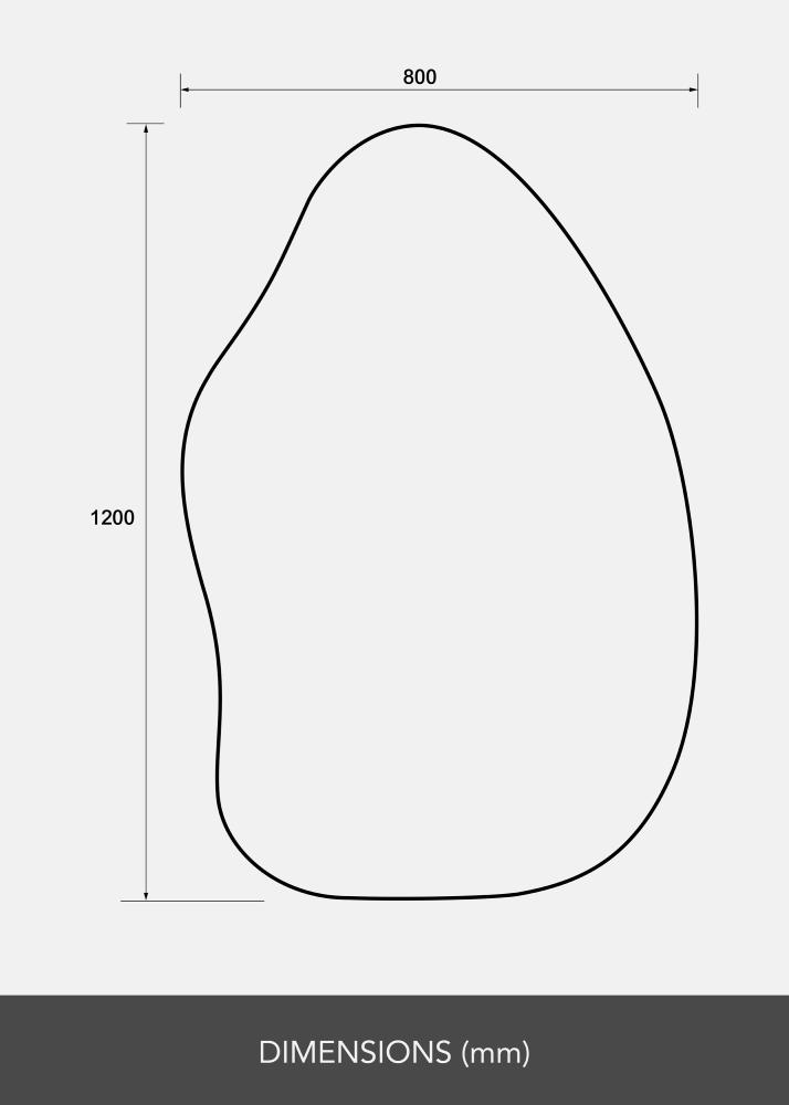 Oglindă Perspective 80x120 cm