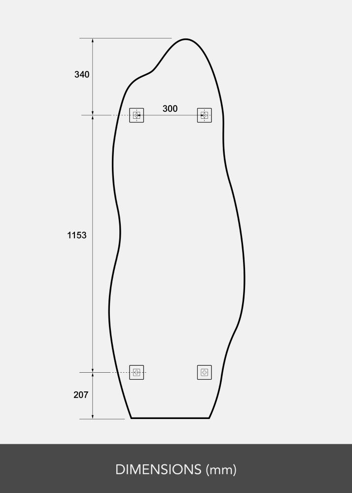 Oglindă Echo 60x170 cm