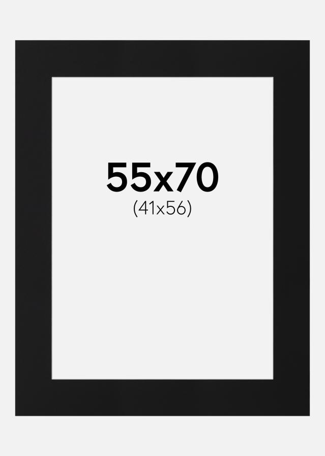 Paspartu Negru Standard (Miez Alb) 55x70 cm (41x56)