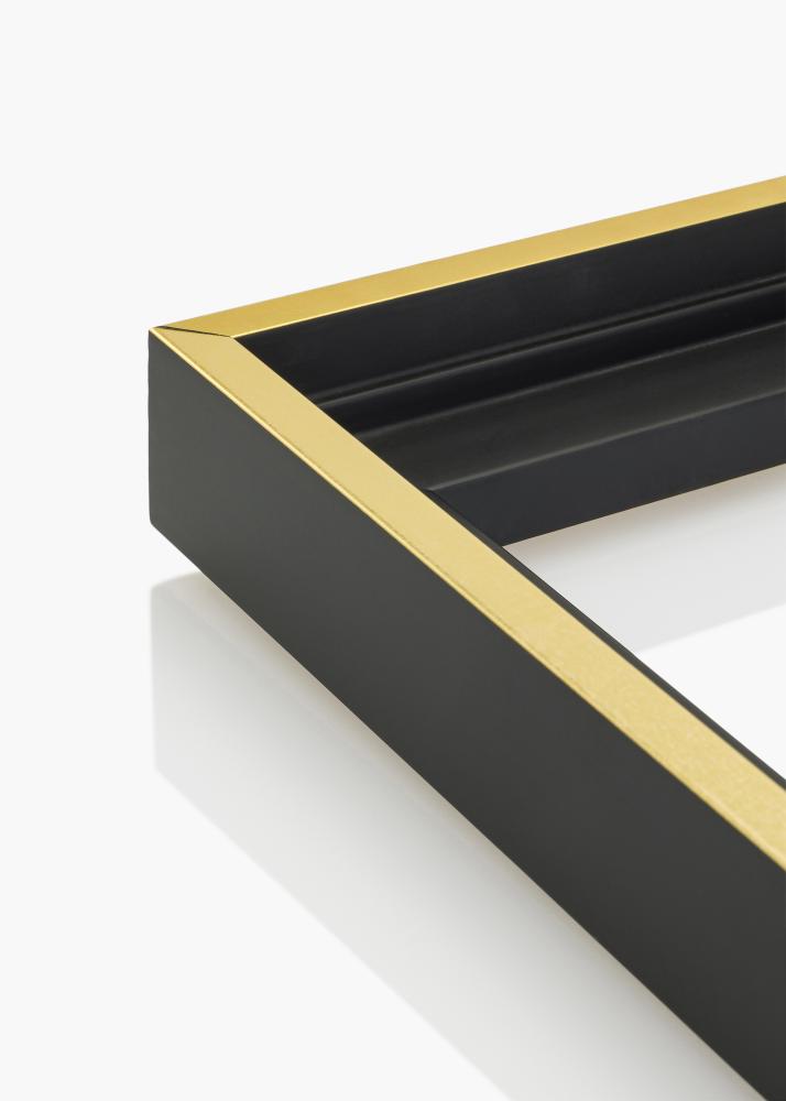 Ramă pentru tablou tip canvas Tacoma Negru / Auriu 60x60 cm