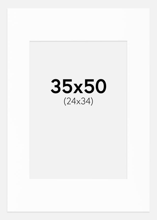 Paspartu Canson Alb Margine albă 35x50 cm (24x34)