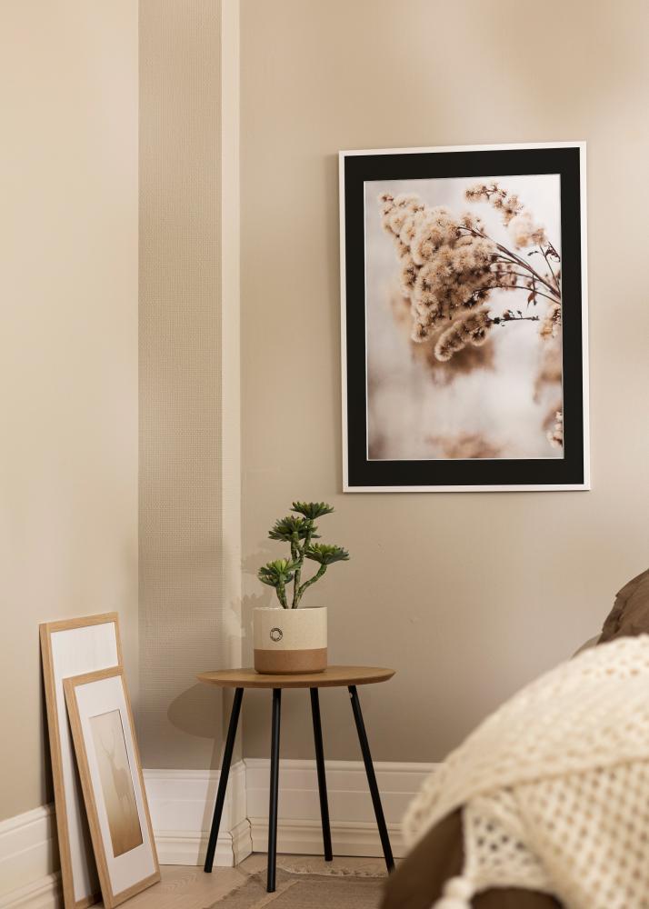 Ramă Edsbyn Alb 40x70 cm - Paspartu Negru 28x58 cm