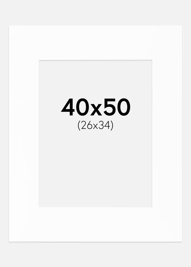 Paspartu Canson Alb Margine albă 40x50 cm (26x34)