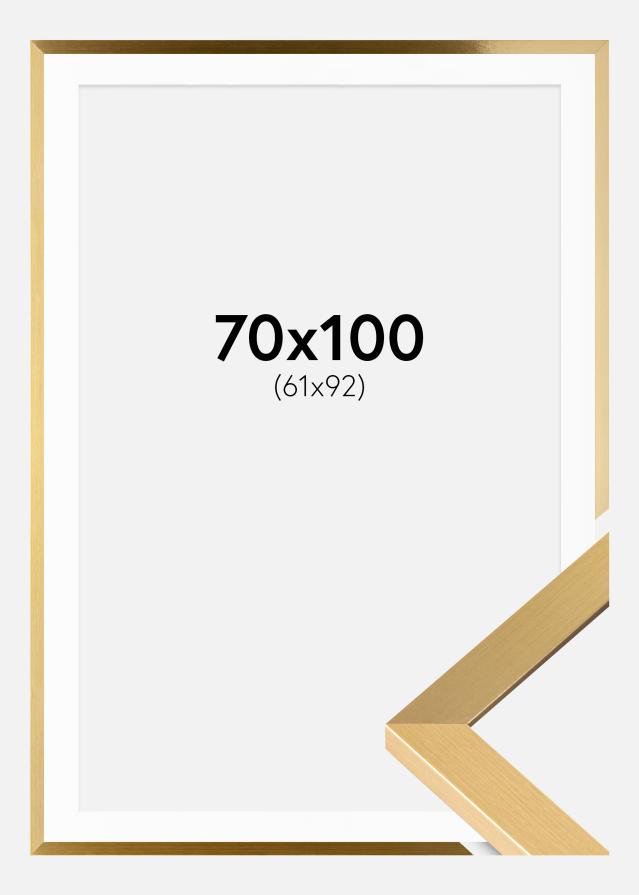 Ramă Selection Auriu 70x100 cm - Paspartu Alb 62x93 cm