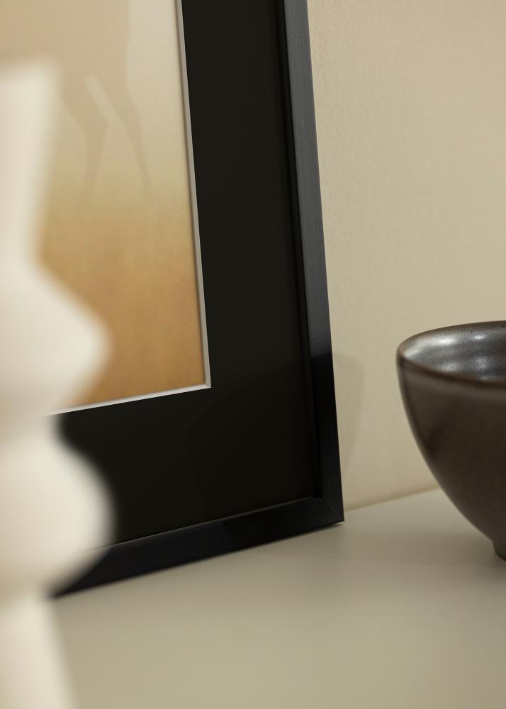 Ramă Edsbyn Negru 20x30 cm - Paspartu Negru 15x21 cm (A5)