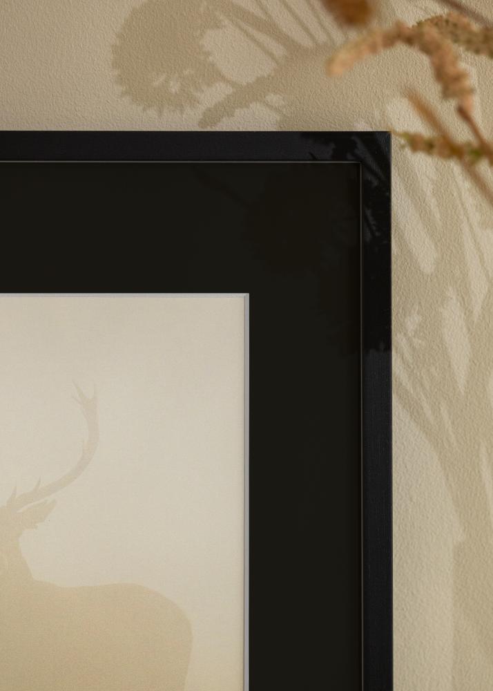 Ramă Edsbyn Negru 20x30 cm - Paspartu Negru 15x21 cm (A5)