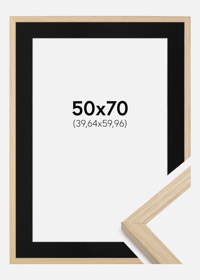 Ramă Grimsåker Stejar 50x70 cm - Paspartu Negru 16x24 inches