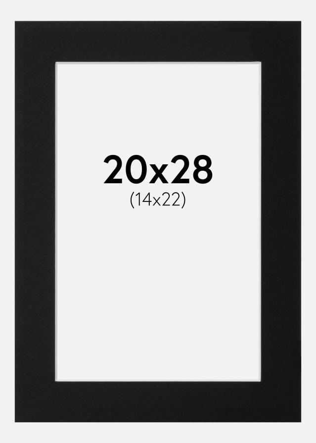 Paspartu Canson Negru Margine albă 20x28 cm (14x22)