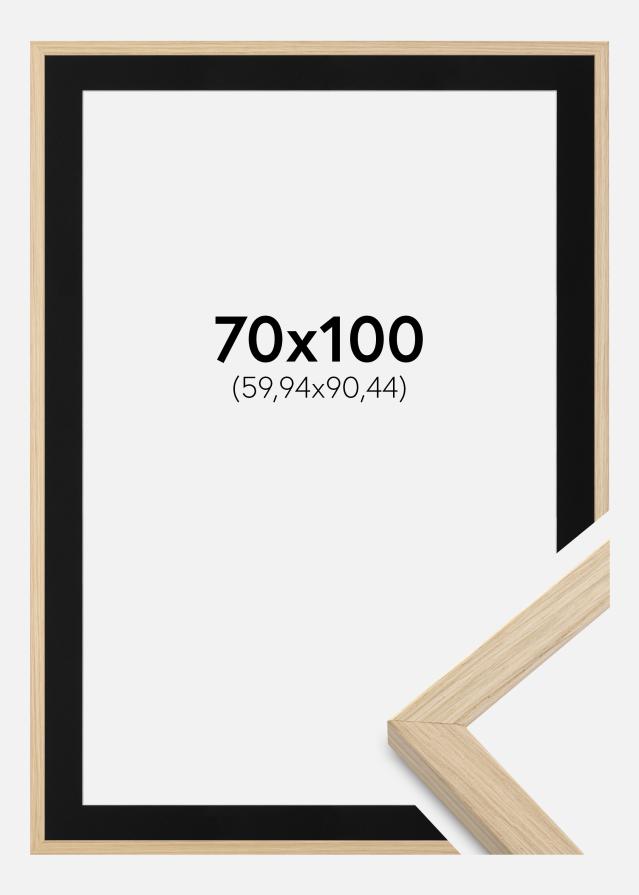 Ramă Grimsåker Stejar 70x100 cm - Paspartu Negru 24x36 inches