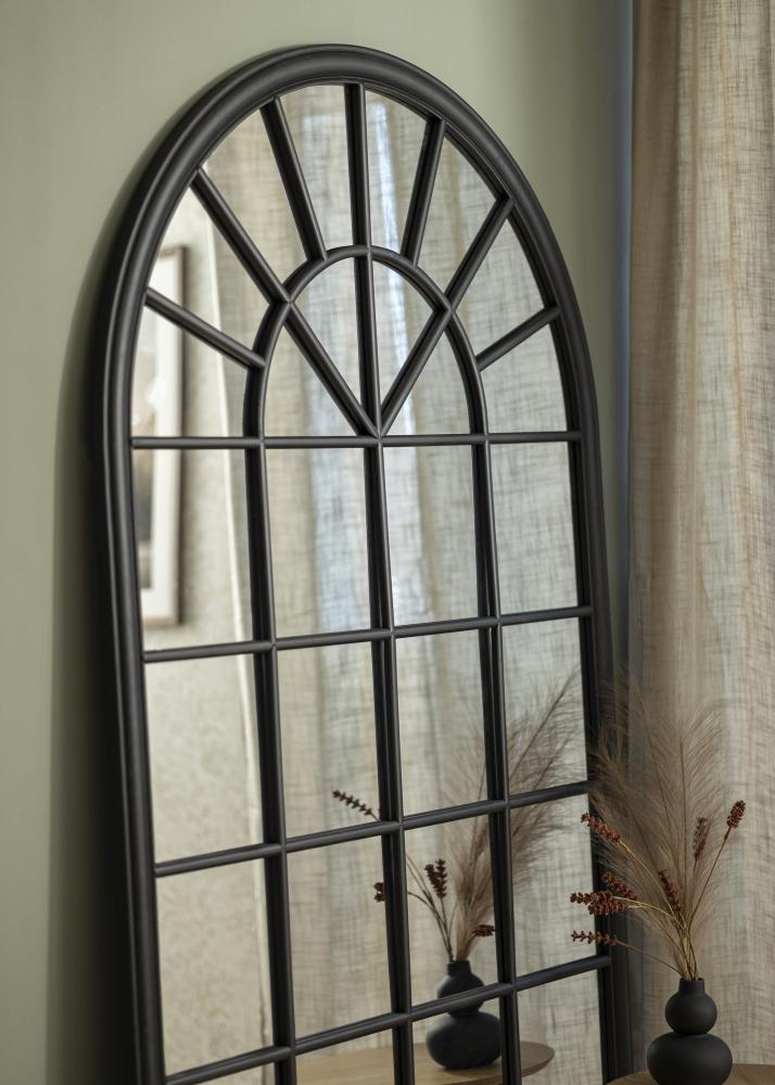 Oglindă Window Înalt Dome Negru 103x180 cm