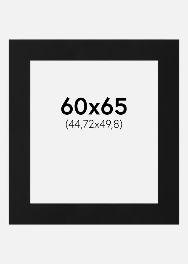 Paspartu Negru Standard (Miez Alb) 60x65 cm (44,72x49,8)