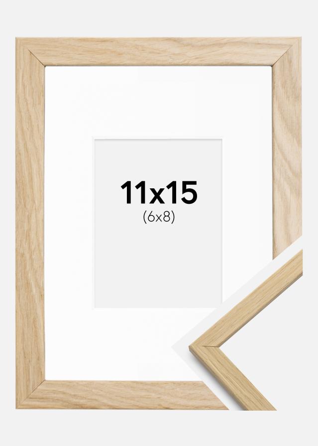 Ramă Edsbyn Stejar 11x15 cm - Paspartu Alb 7x9 cm