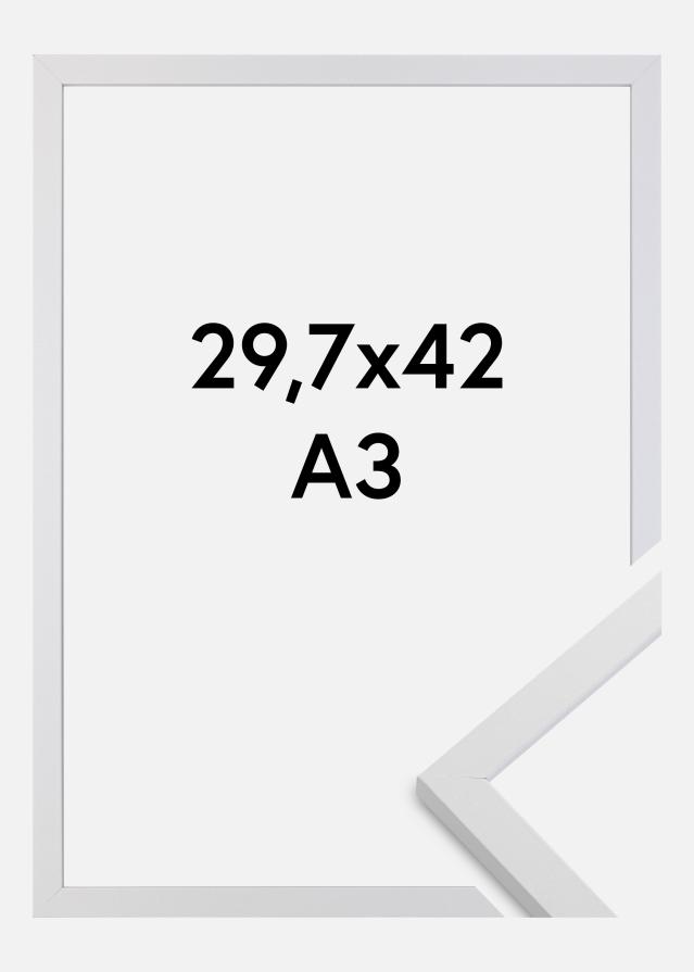 Ramă Trendy Sticlă acrilică Alb 29,7x42 cm (A3)