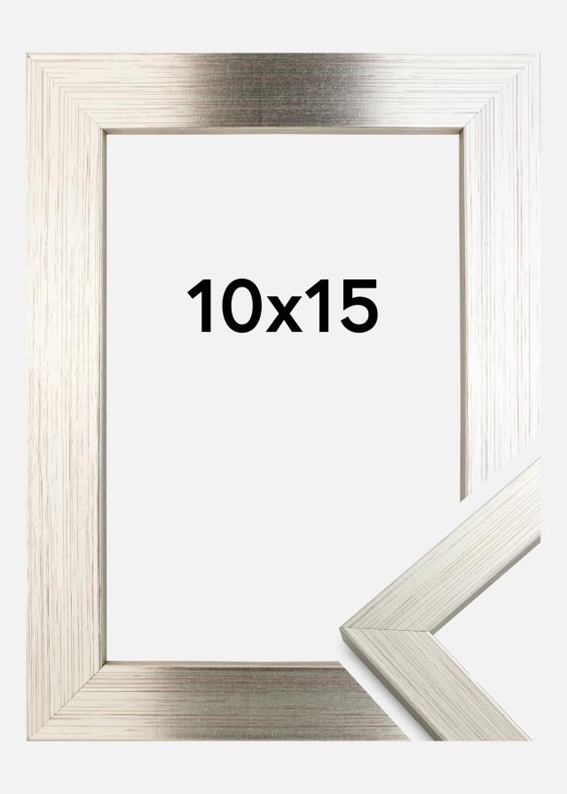 Ramă Argintiu Wood 10x15 cm