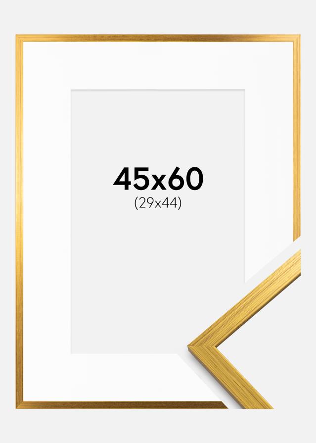 Ramă Edsbyn Auriu 45x60 cm - Paspartu Alb 30x45 cm