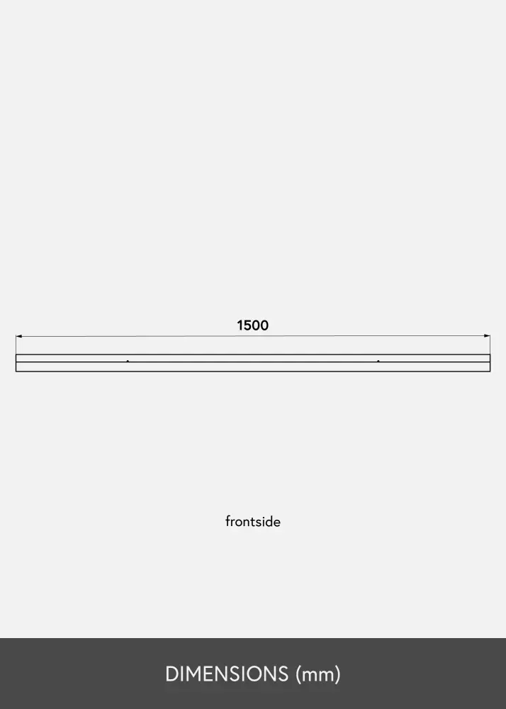 Raft pentru tablouri Negru 150 cm