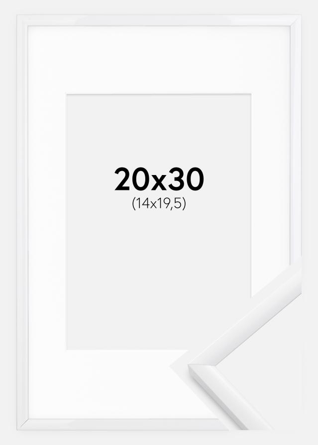 Ramă New Lifestyle Alb 20x30 cm - Paspartu Alb 15x21 cm (A5)