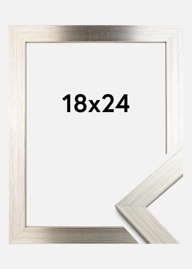 Ramă Argintiu Wood 18x24 cm