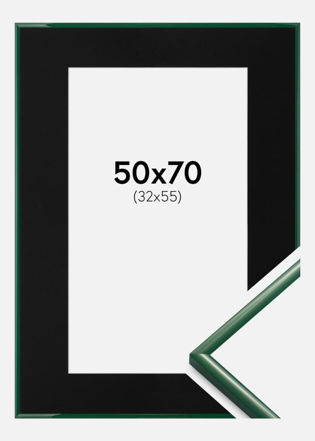 Ramă New Lifestyle Moss Green 50x70 cm - Paspartu Negru 33x56 cm