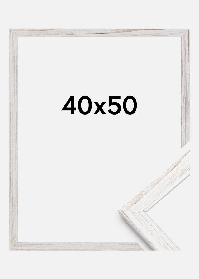 Ramă Stilată Sticlă acrilică Vintage White 40x50 cm