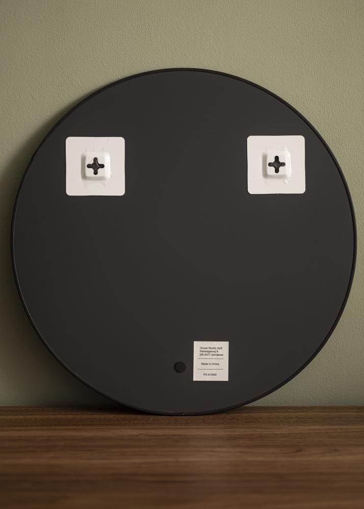 KAILA Round Mirror - Thin Black 40 cm Ø