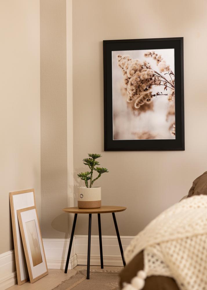 Ramă Stilată Negru 18x24 cm - Paspartu Negru 13x18 cm