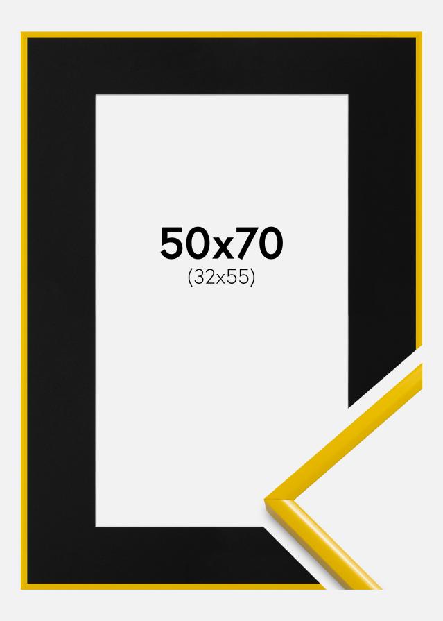 Ramă New Lifestyle Gaben 50x70 cm - Paspartu Negru 33x56 cm