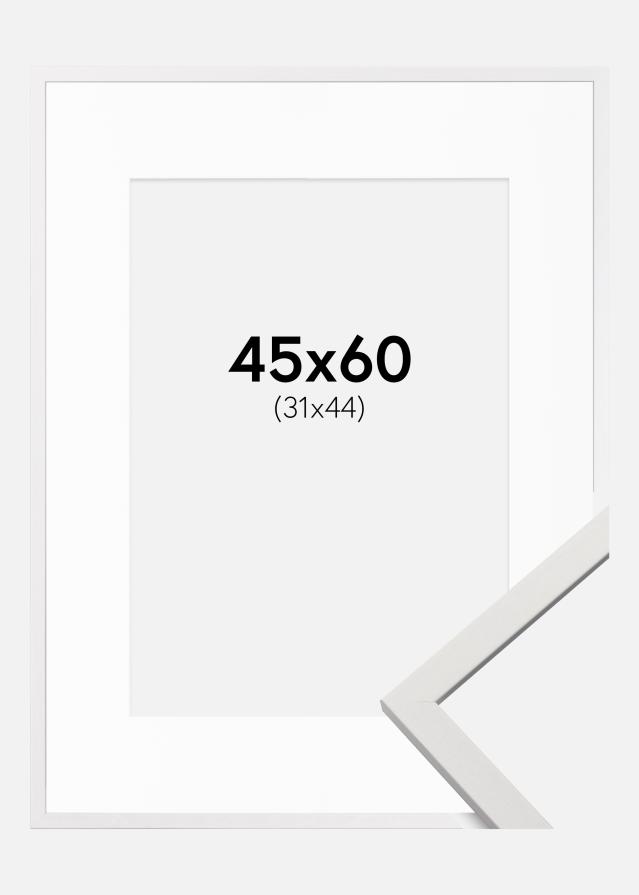 Ramă Edsbyn Alb 45x60 cm - Paspartu Alb 32x45 cm