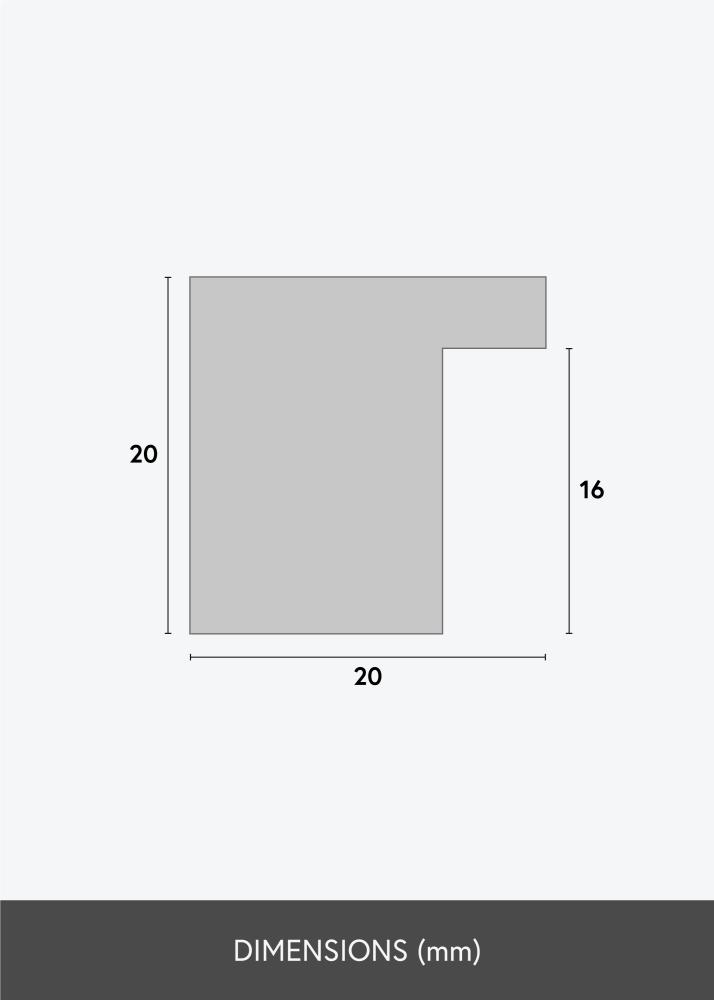 Ramă Devon Argintiu - Mărime la alegere