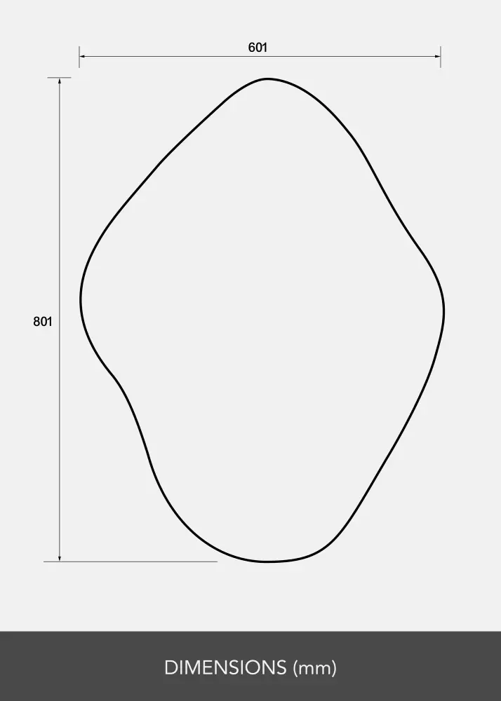 Oglindă Biface 60x80 cm