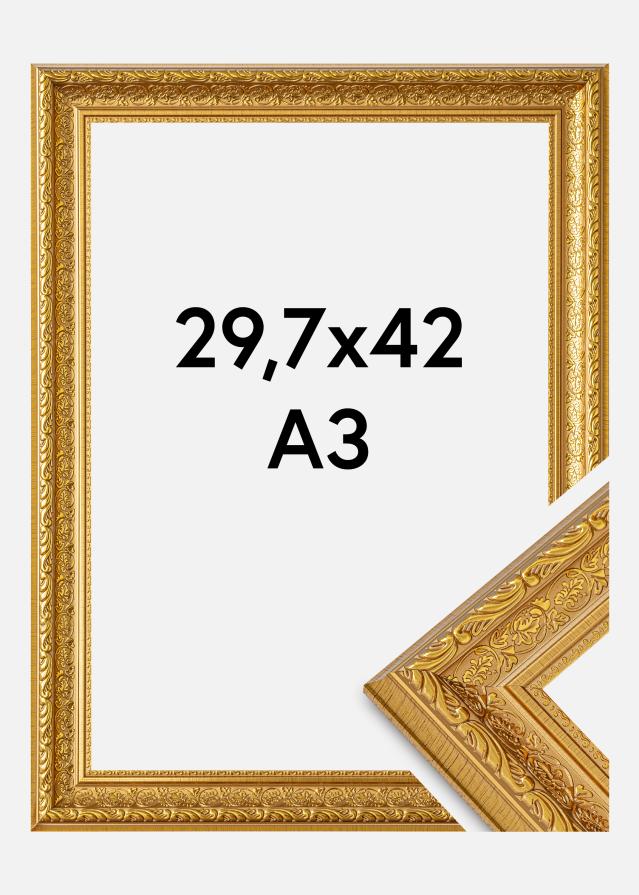 Ramă Ornate Sticlă acrilică Auriu 29,7x42 cm (A3)