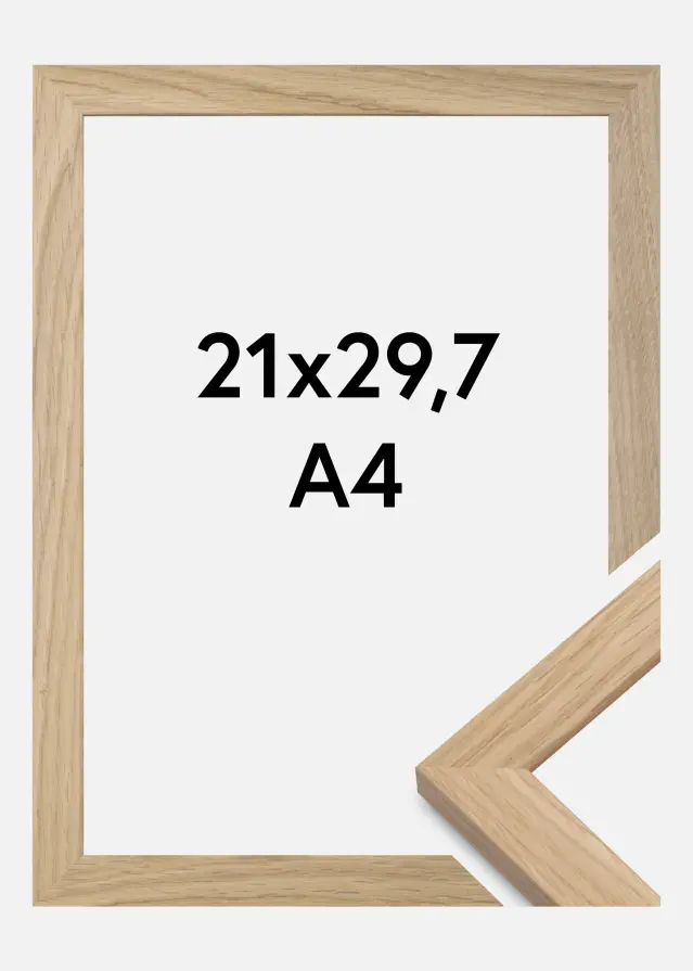 Ramă Oak Wood Sticlă acrilică 21x29,7 cm (A4)