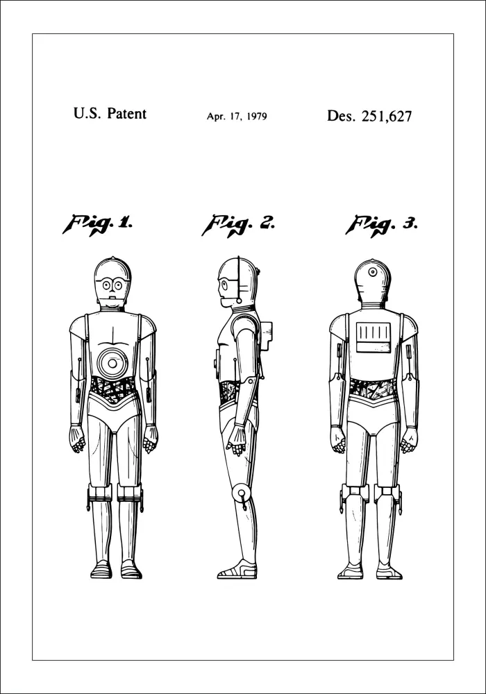 Schiță - Star Wars - C-3PO Poster