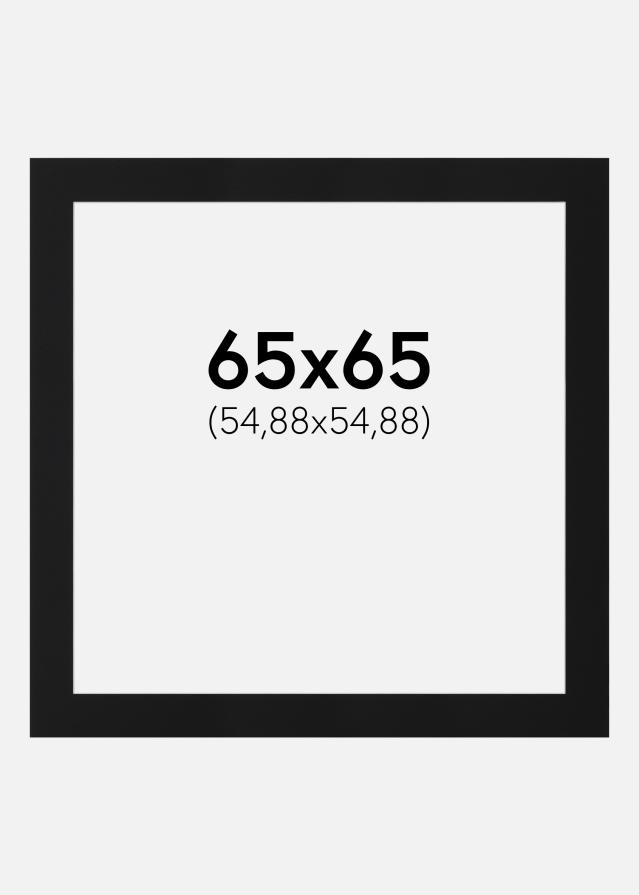 Paspartu Negru Standard (Miez Alb) 65x65 cm (54,88x54,88)