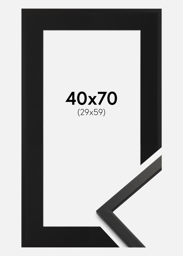 Ramă Edsbyn Negru 40x70 cm - Paspartu Negru 30x60 cm