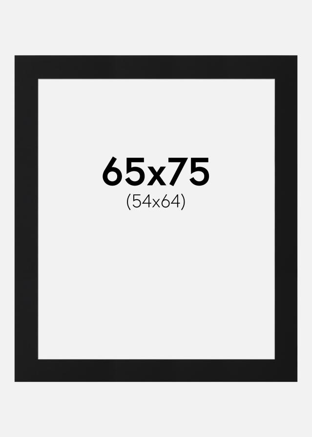 Paspartu Negru Standard (Miez Alb) 65x75 cm (54x64)