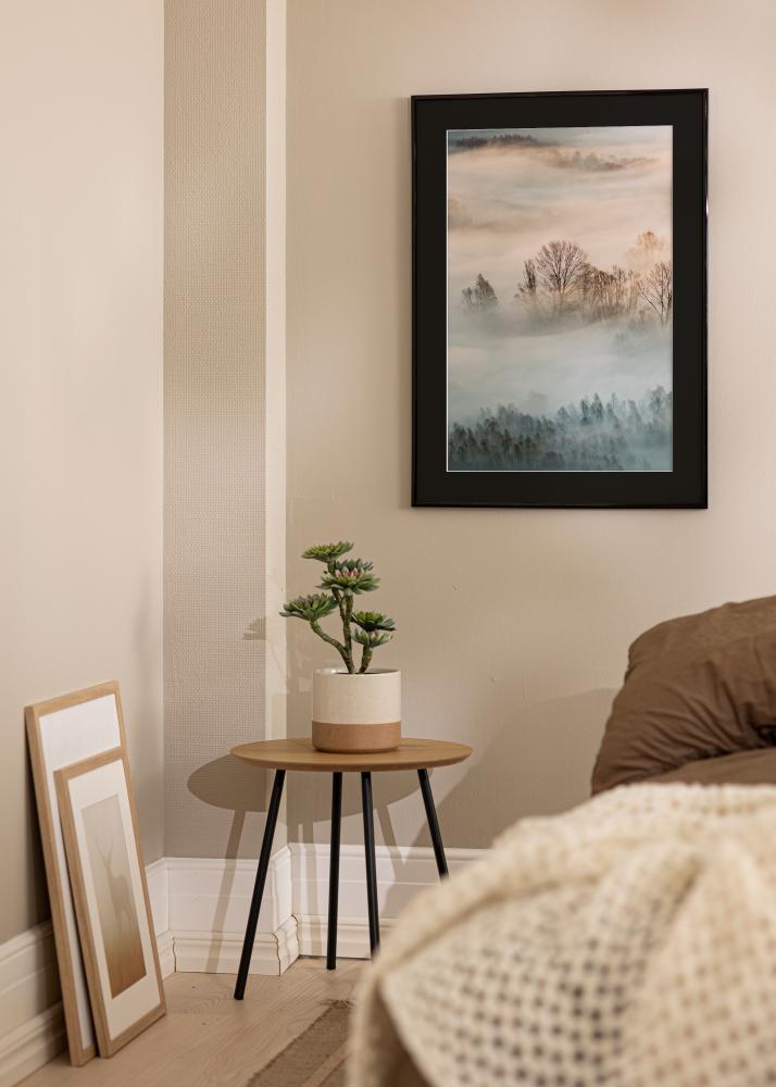 Ramă New Lifestyle Negru 30x30 cm - Paspartu Negru 8x8 inches