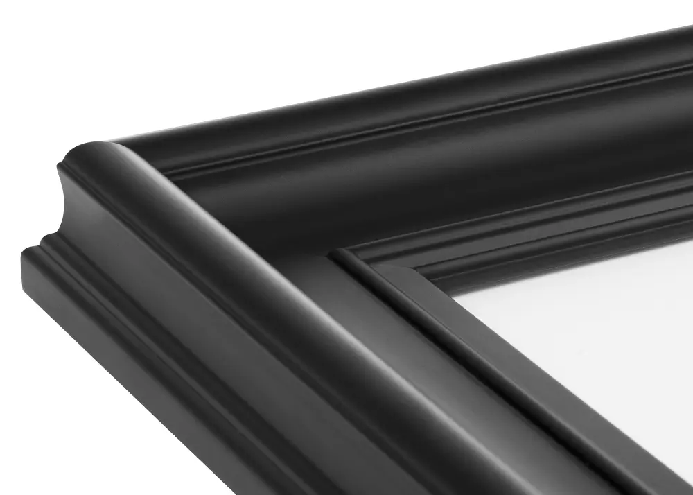 Ramă Mora Premium Negru 30x40 cm - Paspartu Alb 21x29,7 cm (A4)