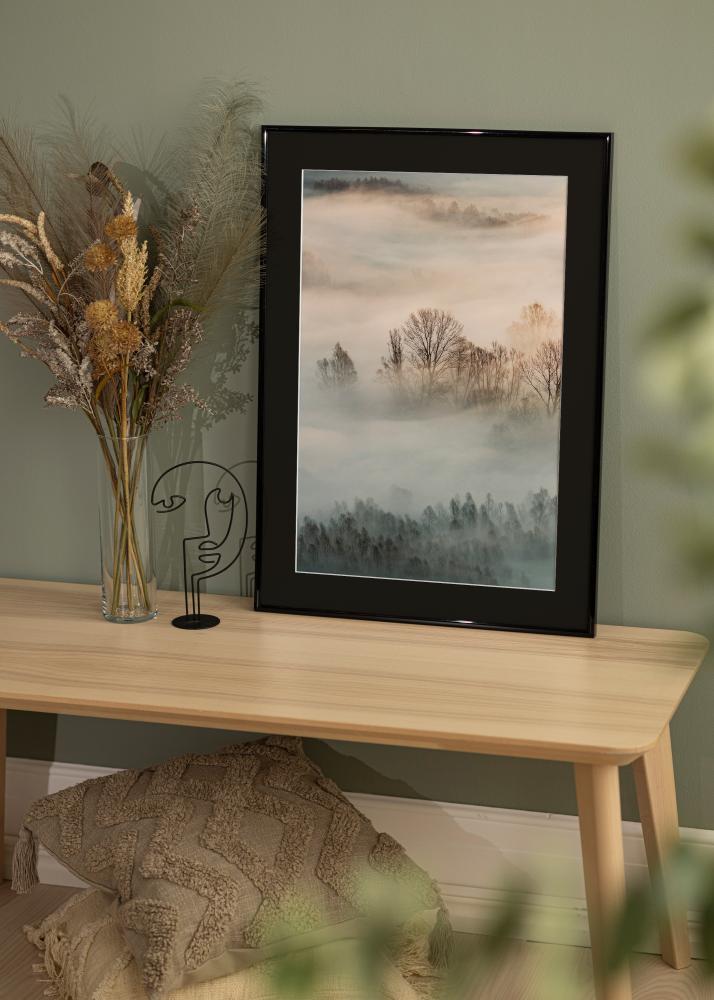 Ramă New Lifestyle Negru 30x30 cm - Paspartu Negru 8x8 inches