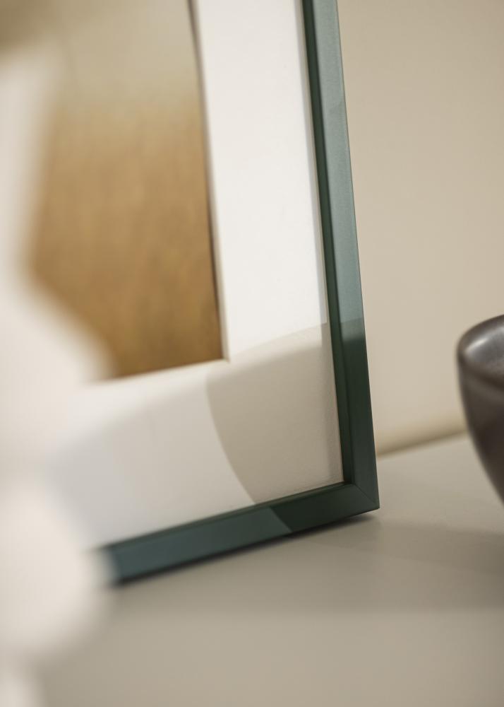 Ramă E-Line Verde 70x100 cm - Paspartu Alb 24x36 inches