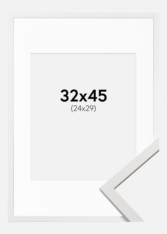 Ramă Edsbyn Alb 32x45 cm - Paspartu Alb 25x30 cm