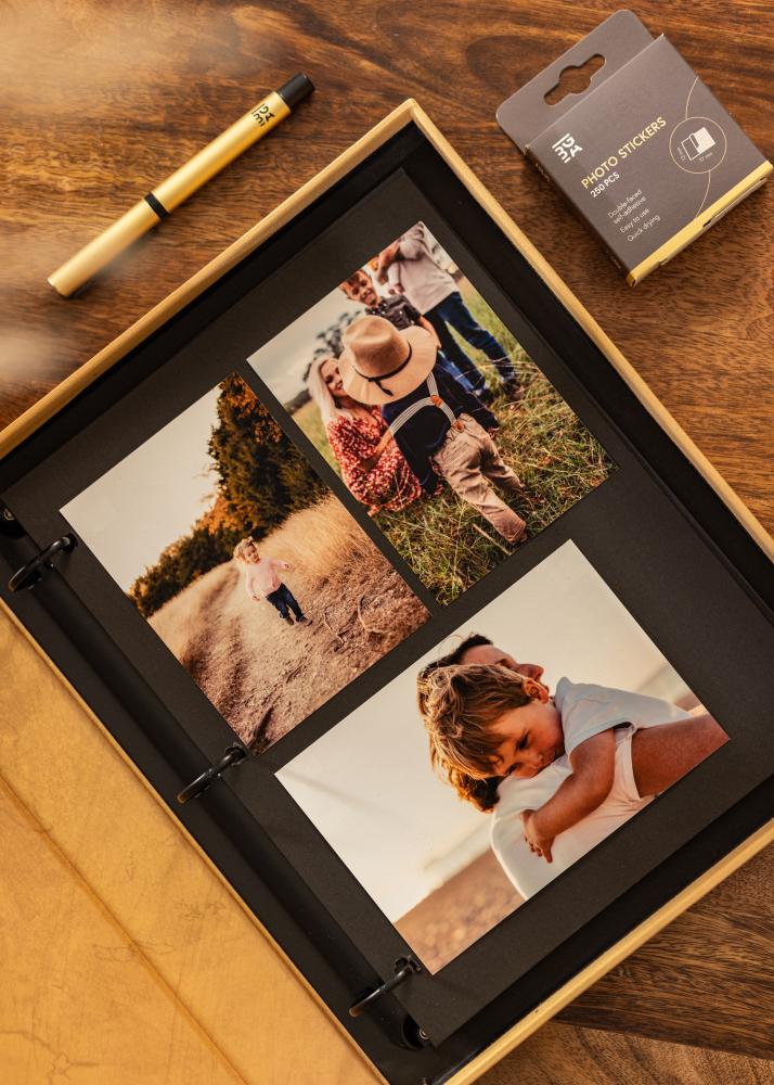 KAILA HI LITTLE ONE Manilla - Coffee Table Photo Album (60 Negre Pagini)