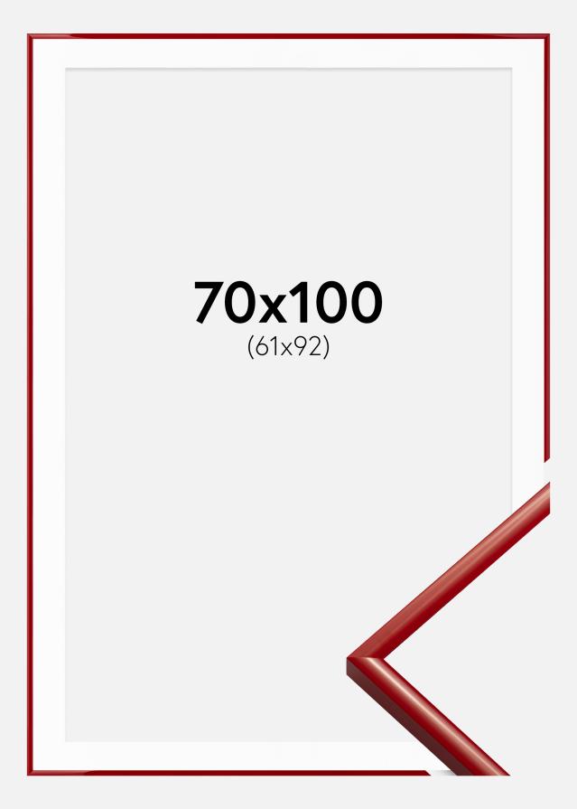 Ramă New Lifestyle Medium Red 70x100 cm - Paspartu Alb 62x93 cm