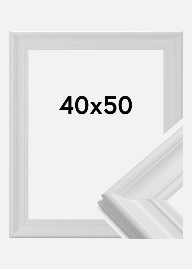 Ramă Mora Premium Sticlă acrilică Alb 40x50 cm