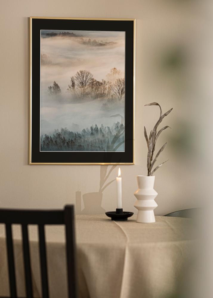 Ramă New Lifestyle Auriu 70x100 cm - Paspartu Negru 61x91,5 cm