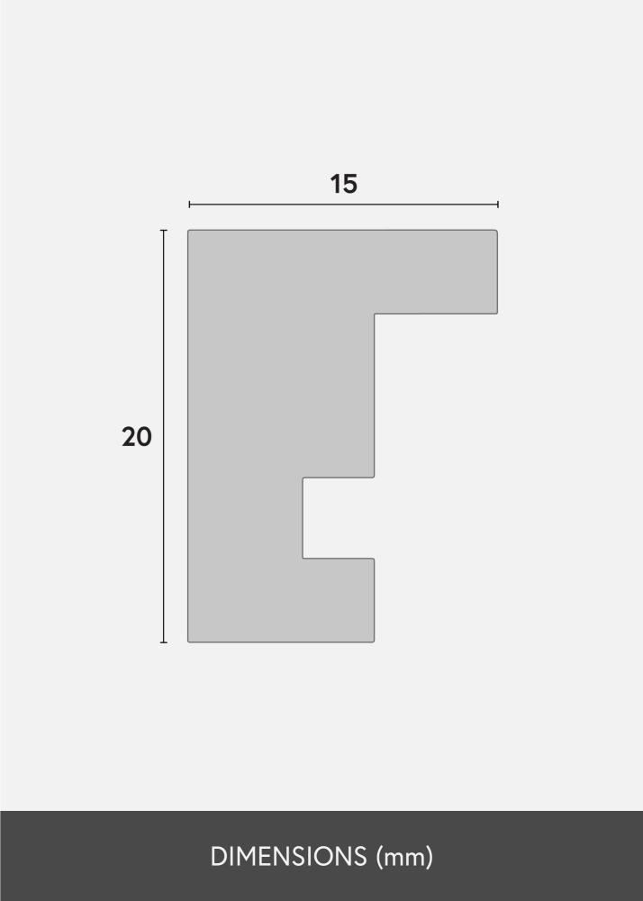 Ramă Ares Sticlă acrilică Natural Oak 20x25 cm