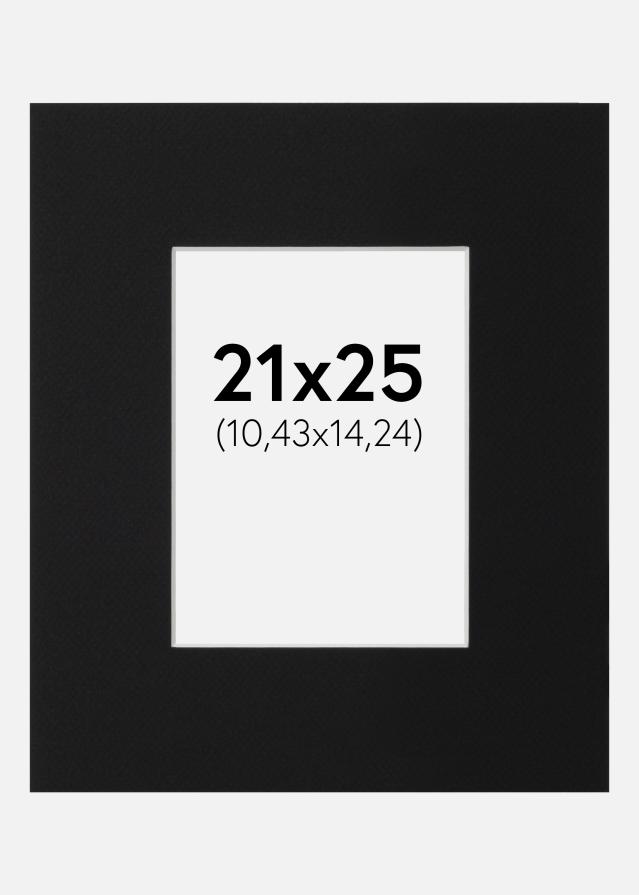 Paspartu Negru Standard (Miez Alb) 21x25 cm (10,43x14,24)