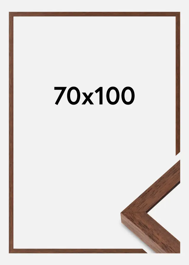 Ramă Hermes Sticlă acrilică Tec 70x100 cm